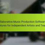 Collaborative Music Production Softwares: Features for Independent Artists and Teams