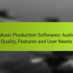 Music Production Softwares: Audio Quality, Features and User Needs