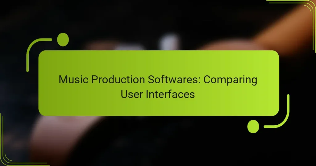Music Production Softwares: Comparing User Interfaces