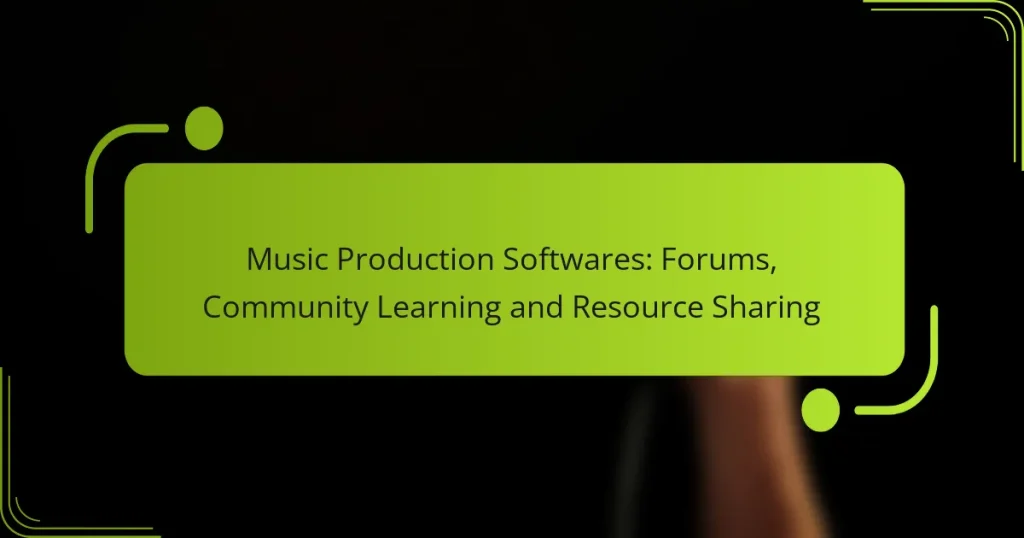 Music Production Softwares: Forums, Community Learning and Resource Sharing