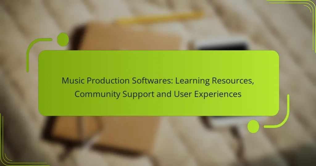 Music Production Softwares: Learning Resources, Community Support and User Experiences