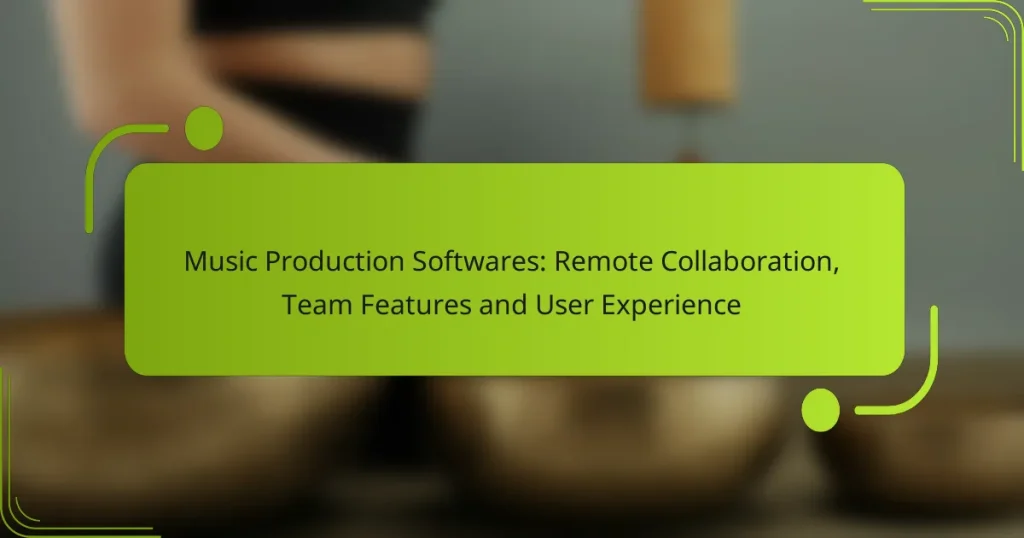 Music Production Softwares: Remote Collaboration, Team Features and User Experience