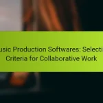 Music Production Softwares: Selection Criteria for Collaborative Work