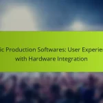 Music Production Softwares: User Experiences with Hardware Integration