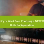 Quality or Workflow: Choosing a DAW When Both Do Separation